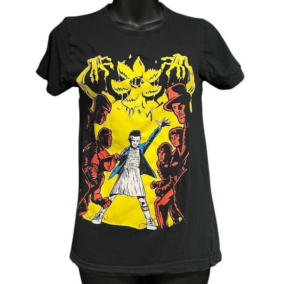 Loot Crate Exclusive Stranger Things Black T-Shirt Women’s Small - Picture 1 of 3